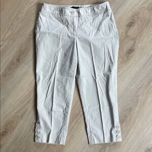 Talbots ‘The Perfect Skimmer’ Petites Size 4p Cropped Pants with Button Accent